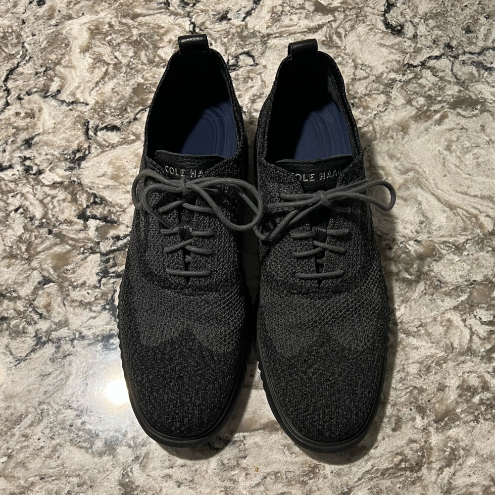 Cole Haan Men's Black Knit Oxfords